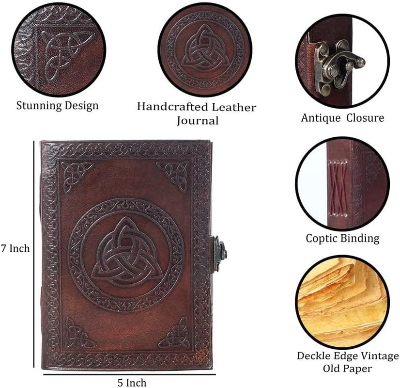 Rustic Brown Blank Paper Diary