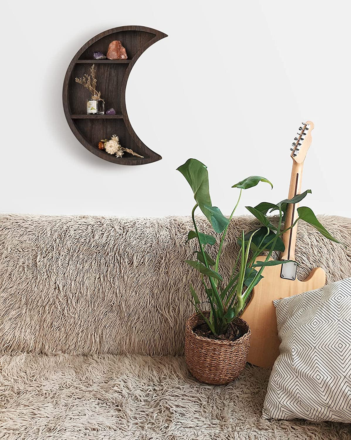 Crescent Moon Floating Shelves