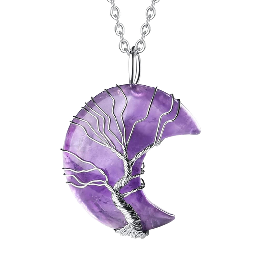 Crystal Crescent Moon Necklace