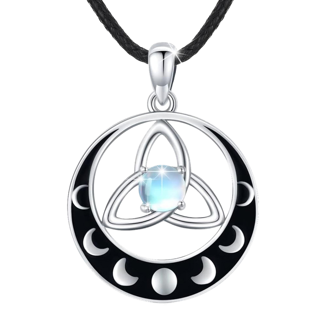 Triquetra Triple Moon Necklace