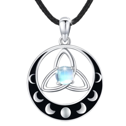 Triquetra Triple Moon Necklace