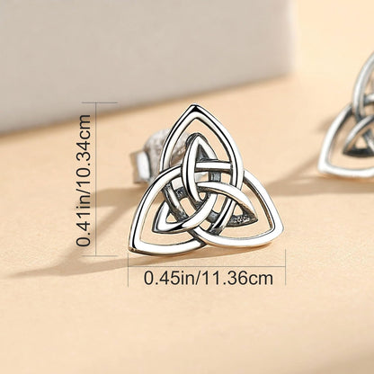 Triquetra Stud Earrings