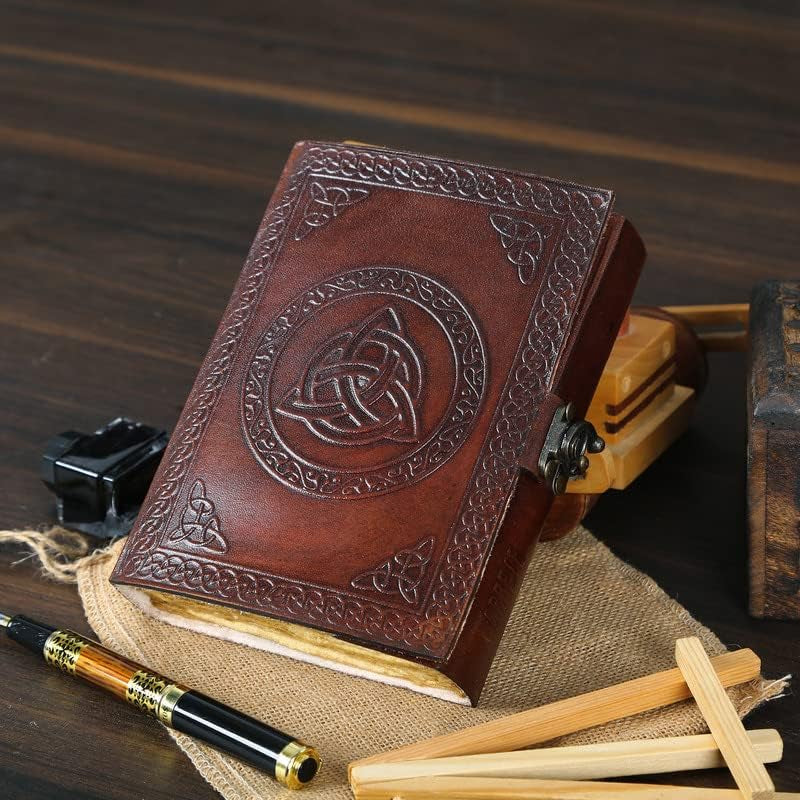 Rustic Brown Blank Paper Diary