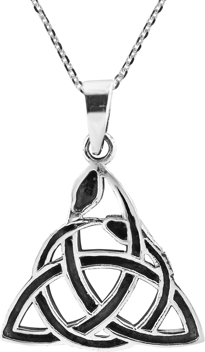 Interwoven Snakes Triquetra Necklace