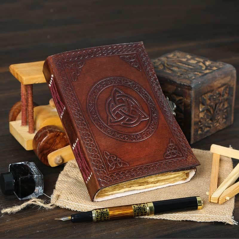 Rustic Brown Blank Paper Diary
