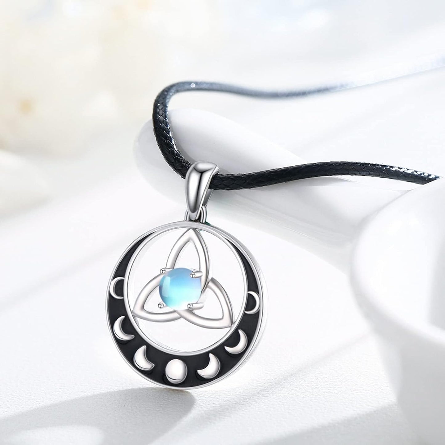 Triquetra Triple Moon Necklace